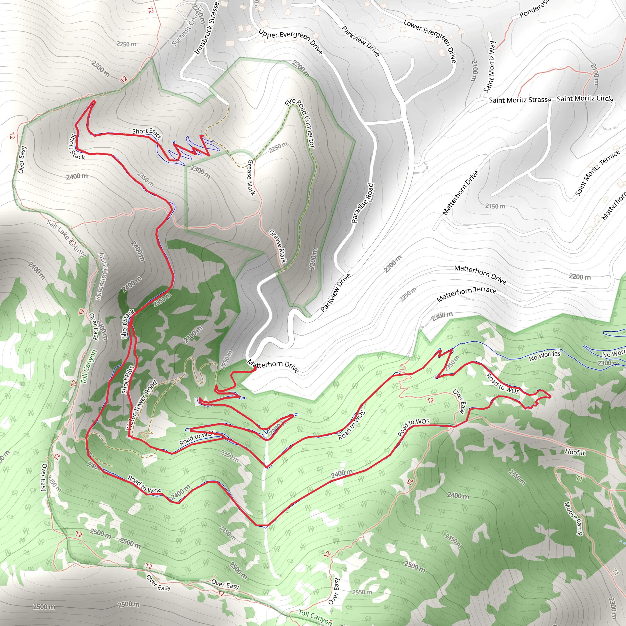 Road to WOS and Short Stack mobile static map