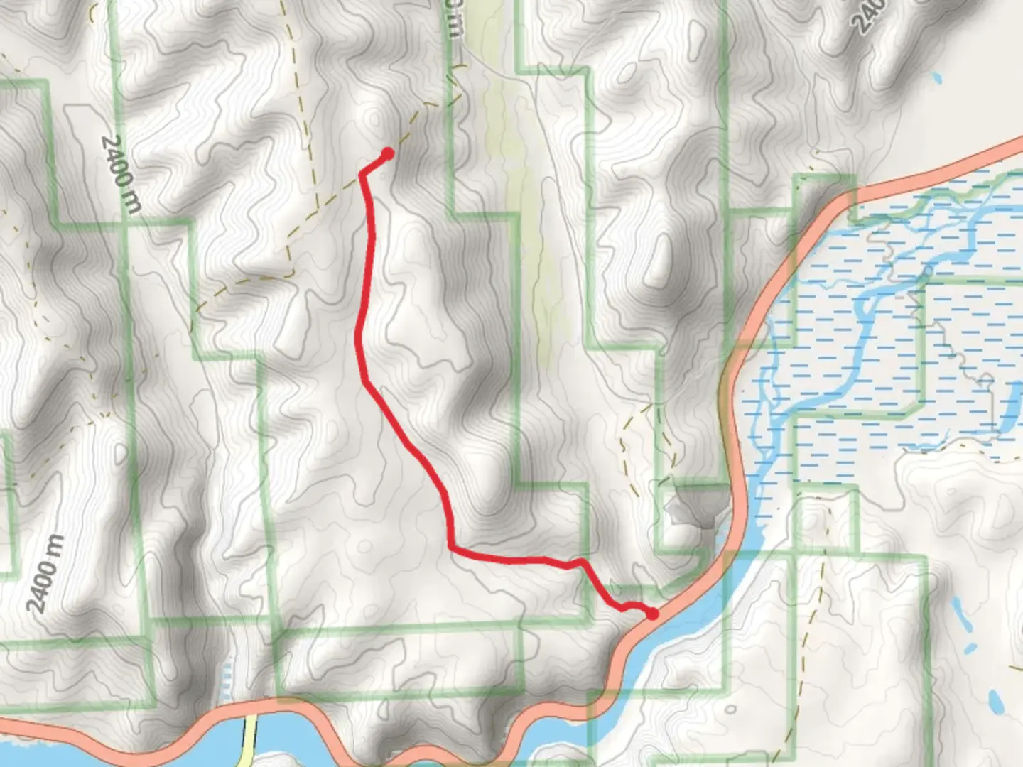 An image depicting the trail Sun Park - Hierro and its surrounding area.