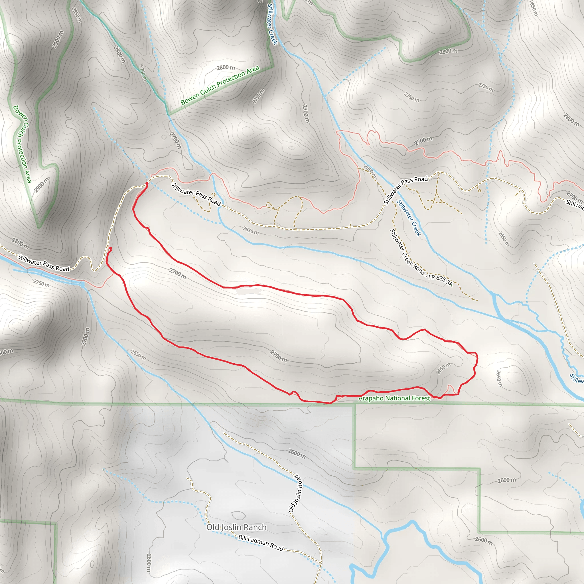 Bull Mountain Trail mobile static map