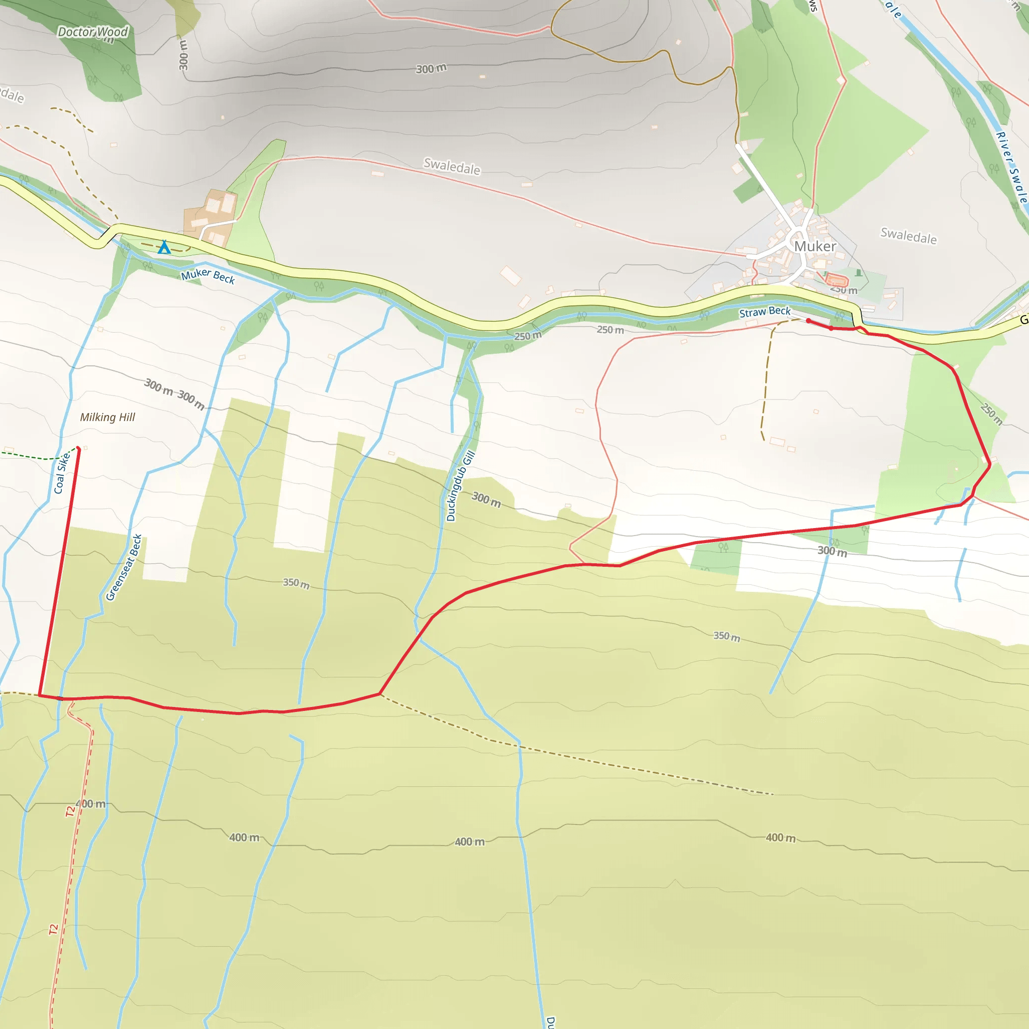 Milking Hill Walk mobile static map