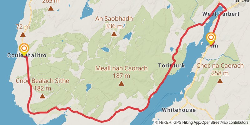 Slí Cholmcille stage 25 Map