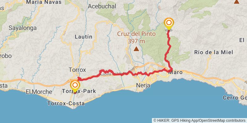 Gran Senda De Malaga stage 4 Map