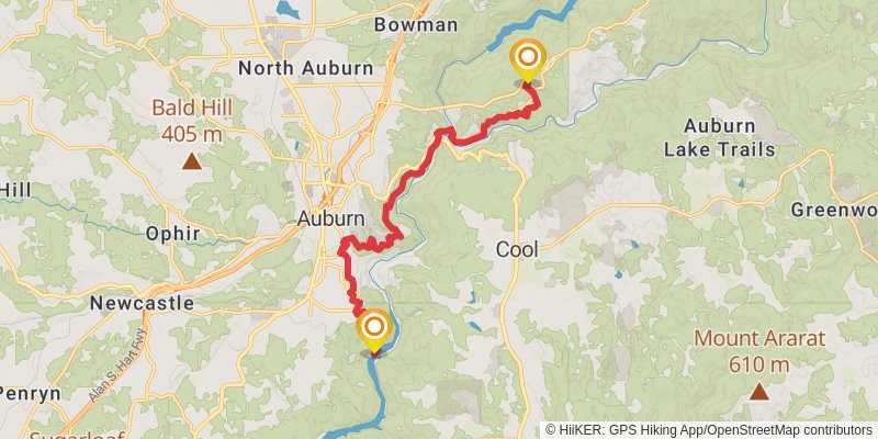 American Discovery Trail - California stage 13 Map