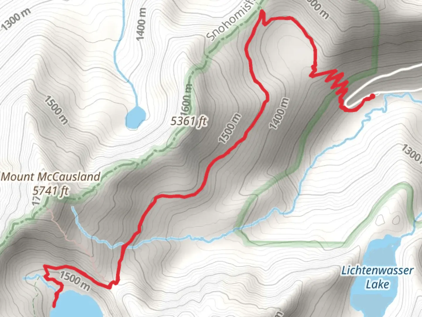 An image depicting the trail Lake Valhalla via PCT and its surrounding area.