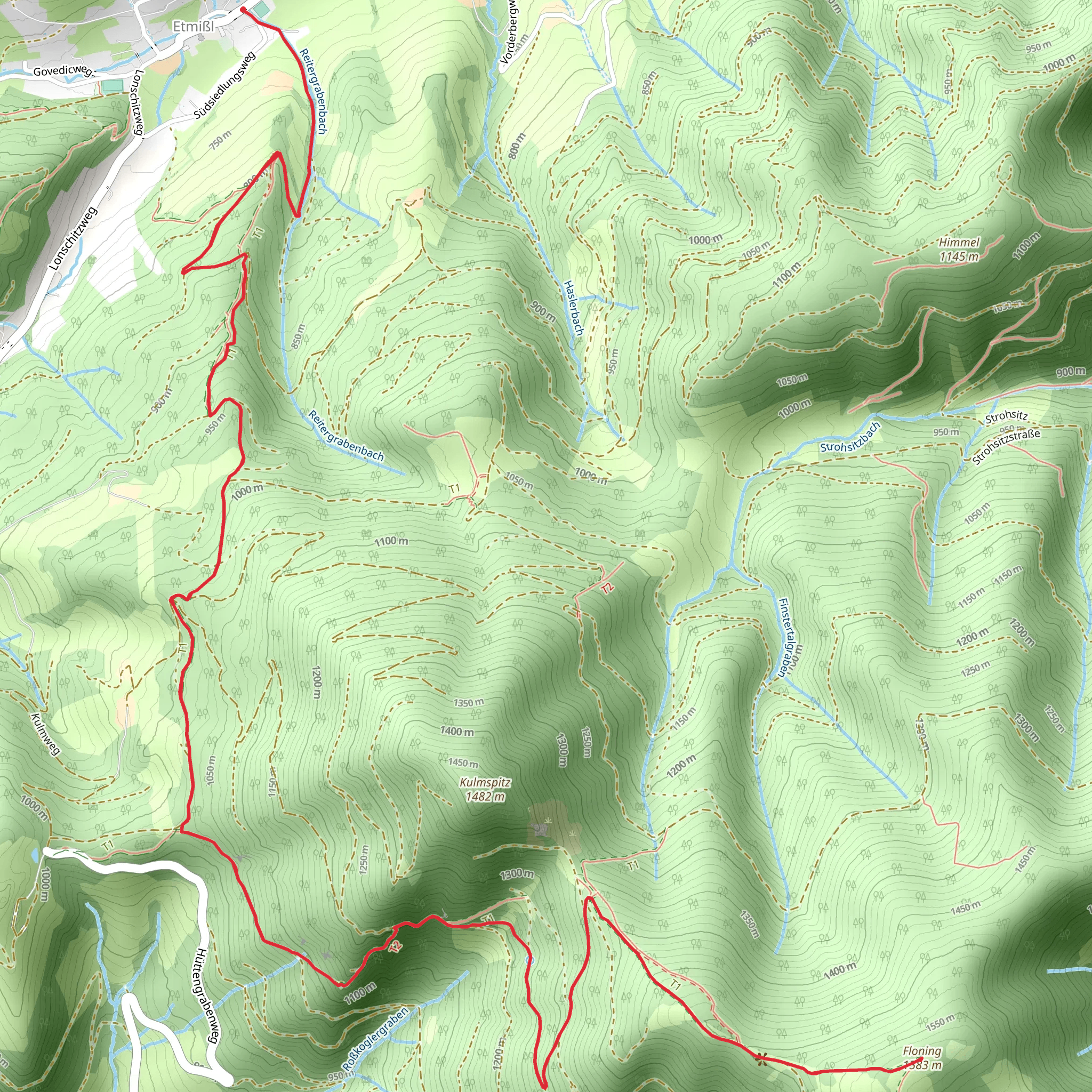 Von Etmißl auf den Floning mobile static map