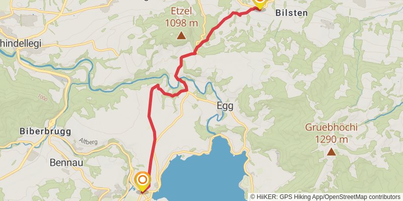 Camino Rankweil-Geneva stage 6 Map