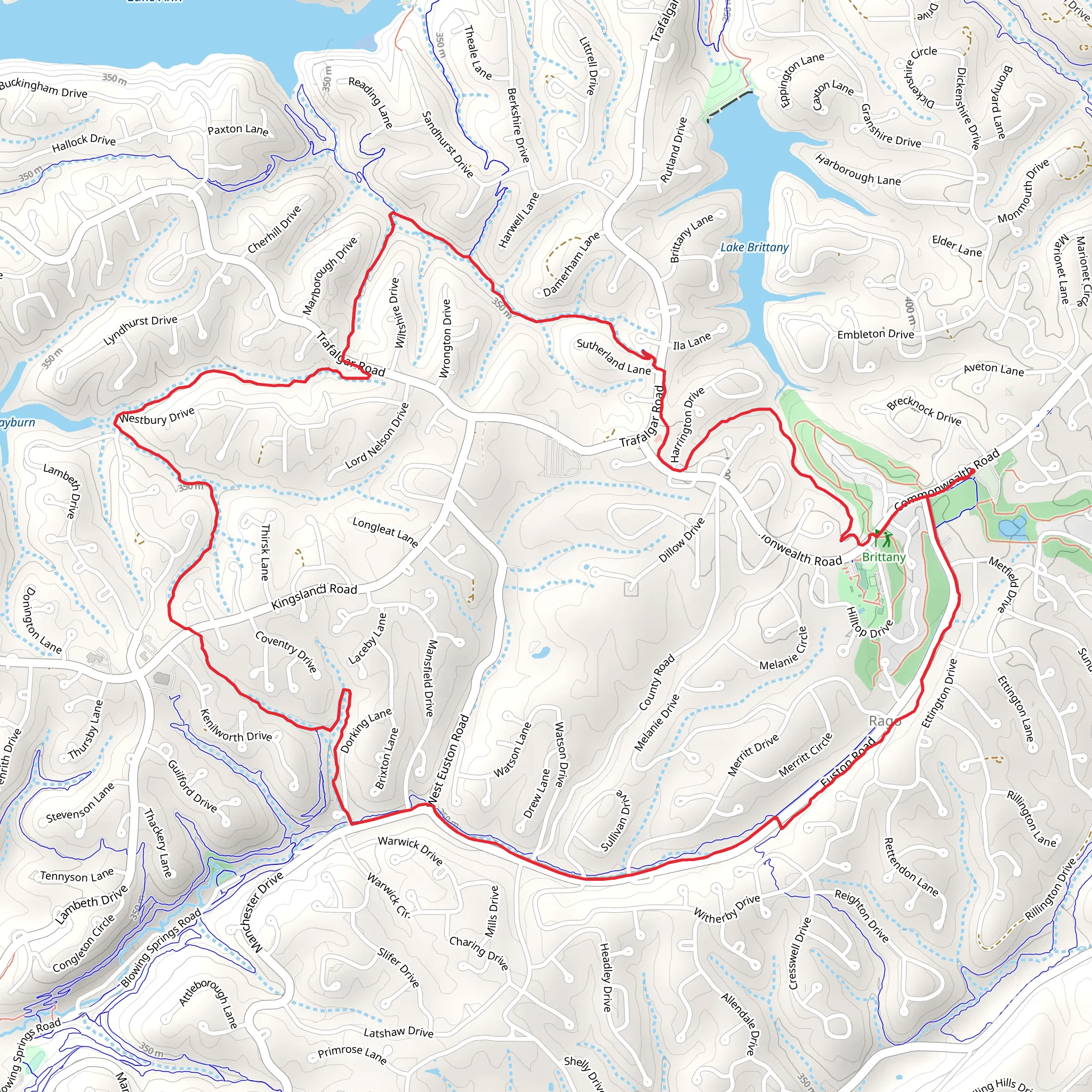 Rago and Back 40 Loop mobile static map