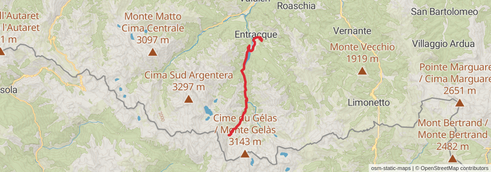Sentiero Italia - Alps Section stage 175 Map