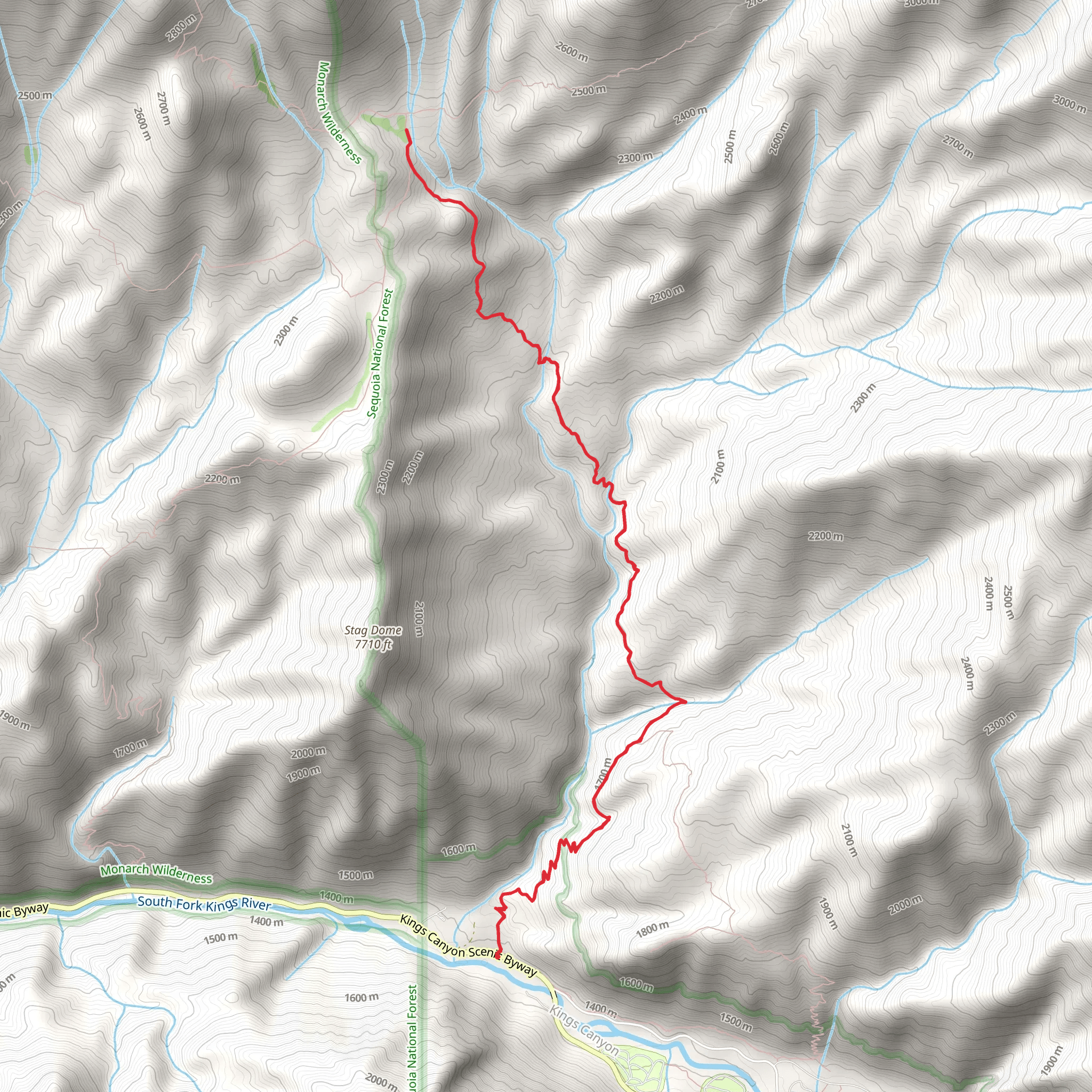 Frypan Meadow Campsite via Lewis Creek Trail mobile static map