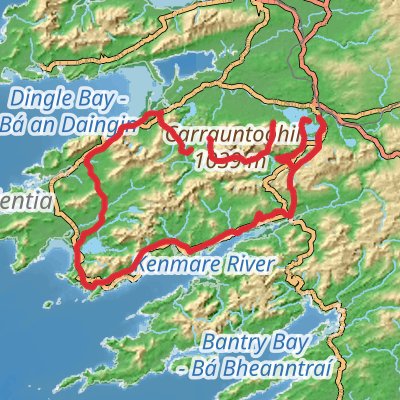 Kerry Way 12-Day Moderate Tour (Hillwalk Tours) mobile static map