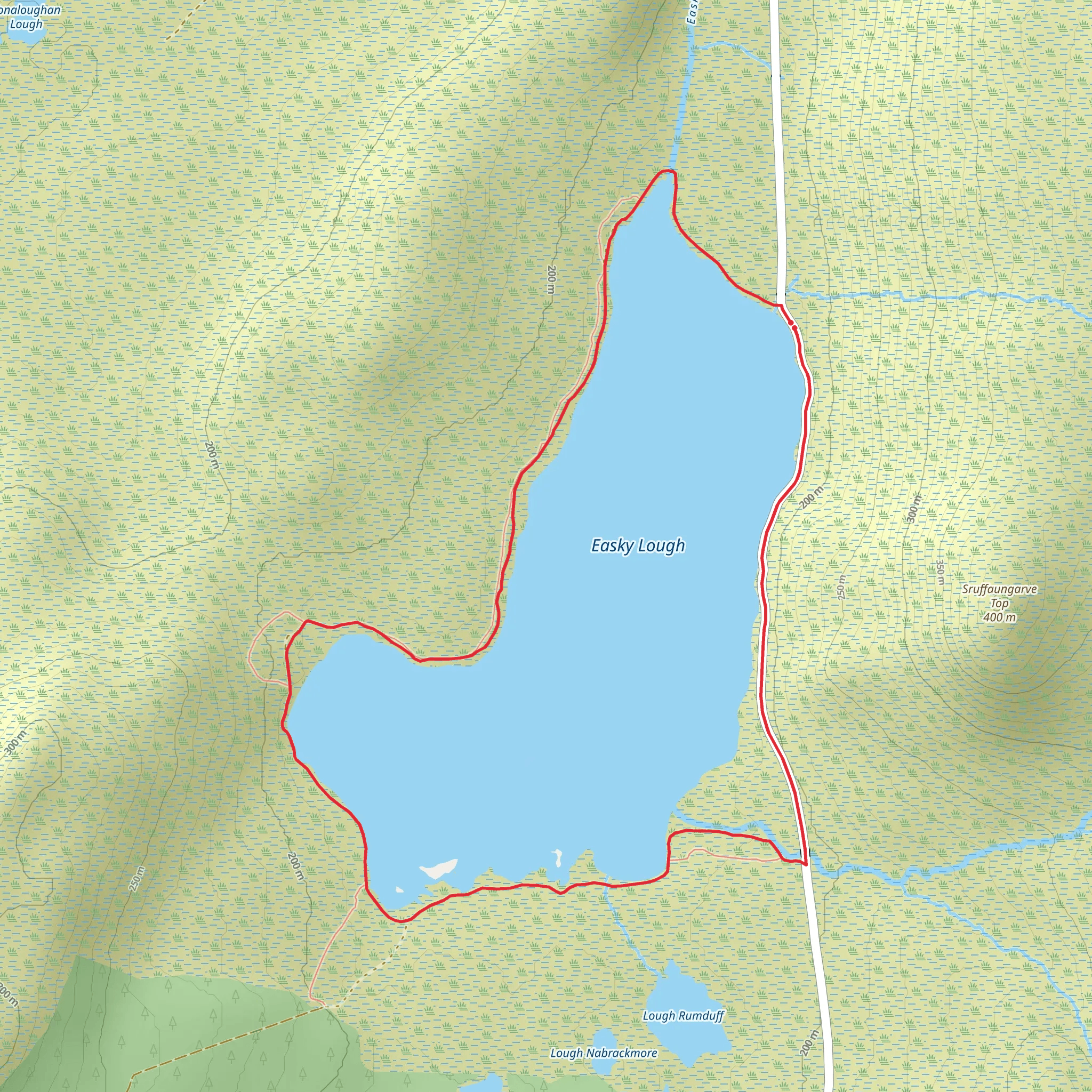 Lough Easkey Loop mobile static map