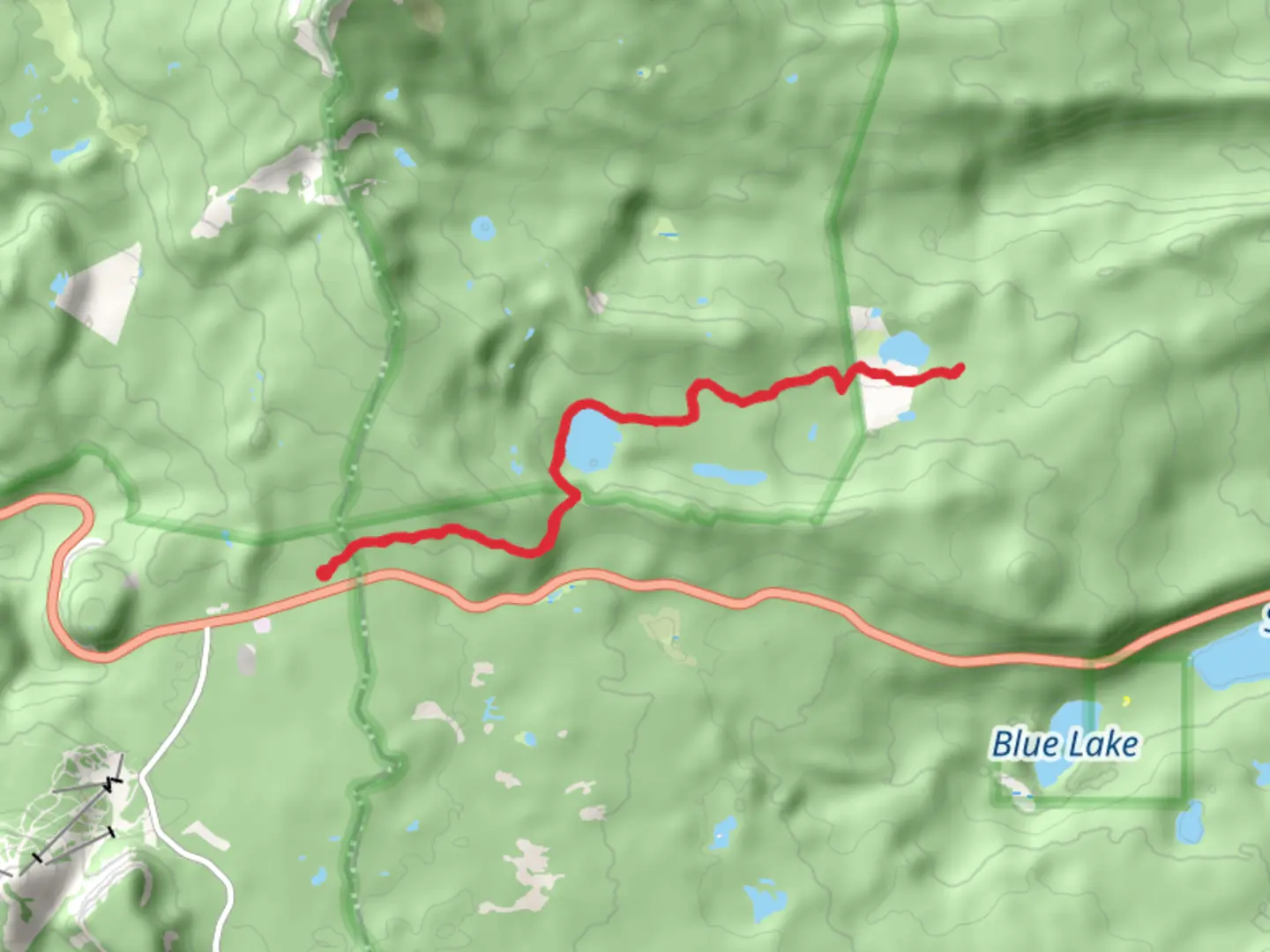An image depicting the trail Square Lake and Round Lake Out and Back and its surrounding area.