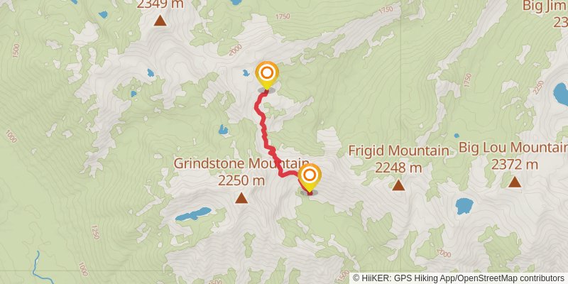 Index Creek via Chatter Creek Trail stage 2 Map