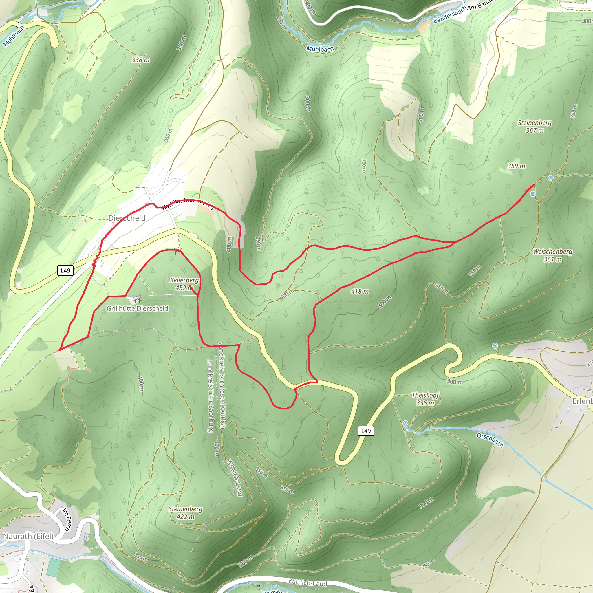 Kellerberg Loop mobile static map