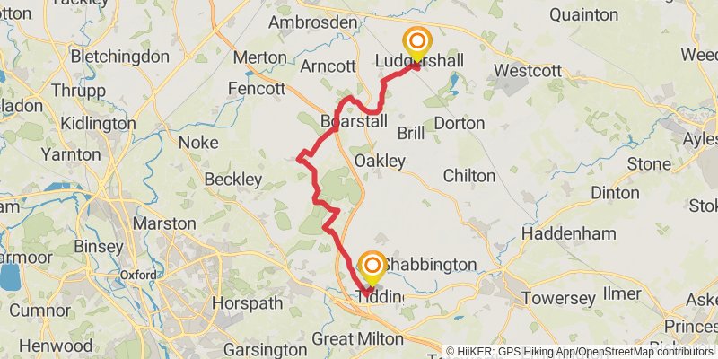 Seven Shires Way stage 7 Map