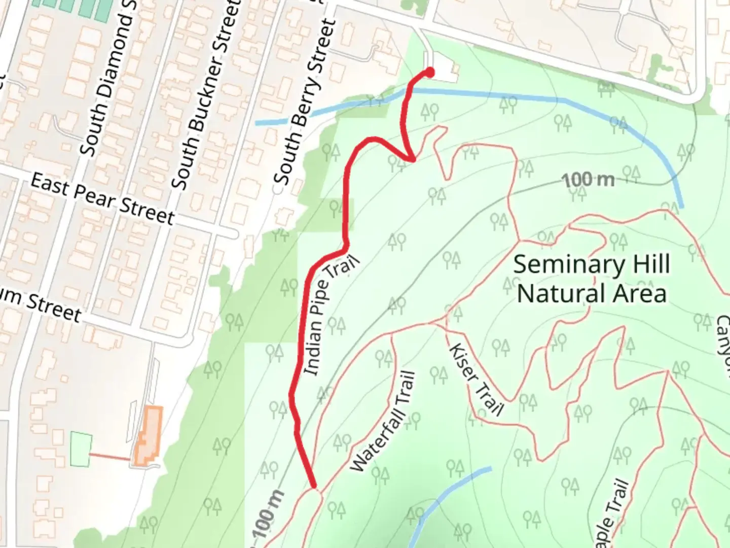 An image depicting the trail Indian Pipe Trail and its surrounding area.