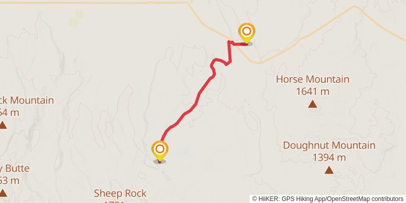 Oregon Desert Trail stage 9 Map