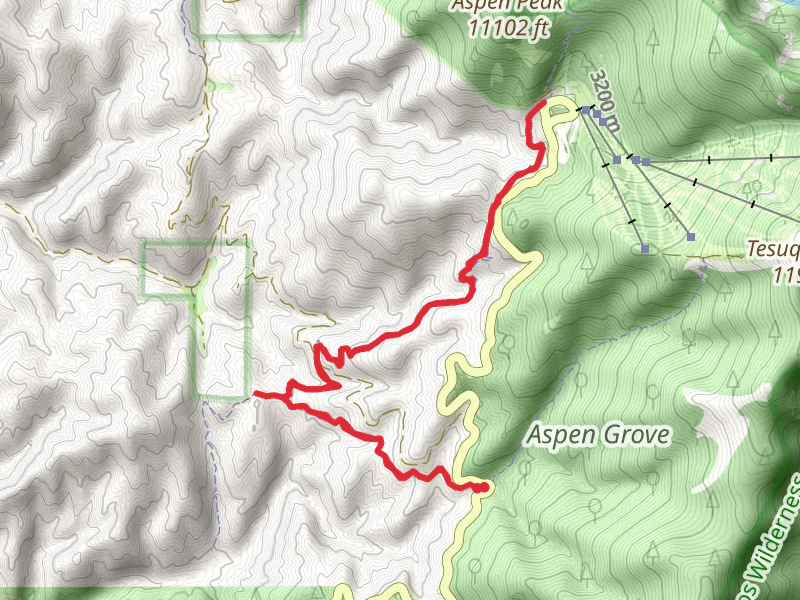 Aspen Basin Campground via Winsor Trail