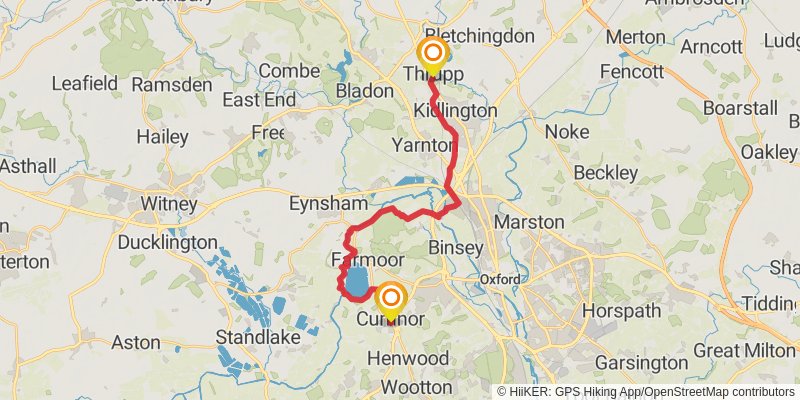 Oxford Greenbelt Way stage 3 Map