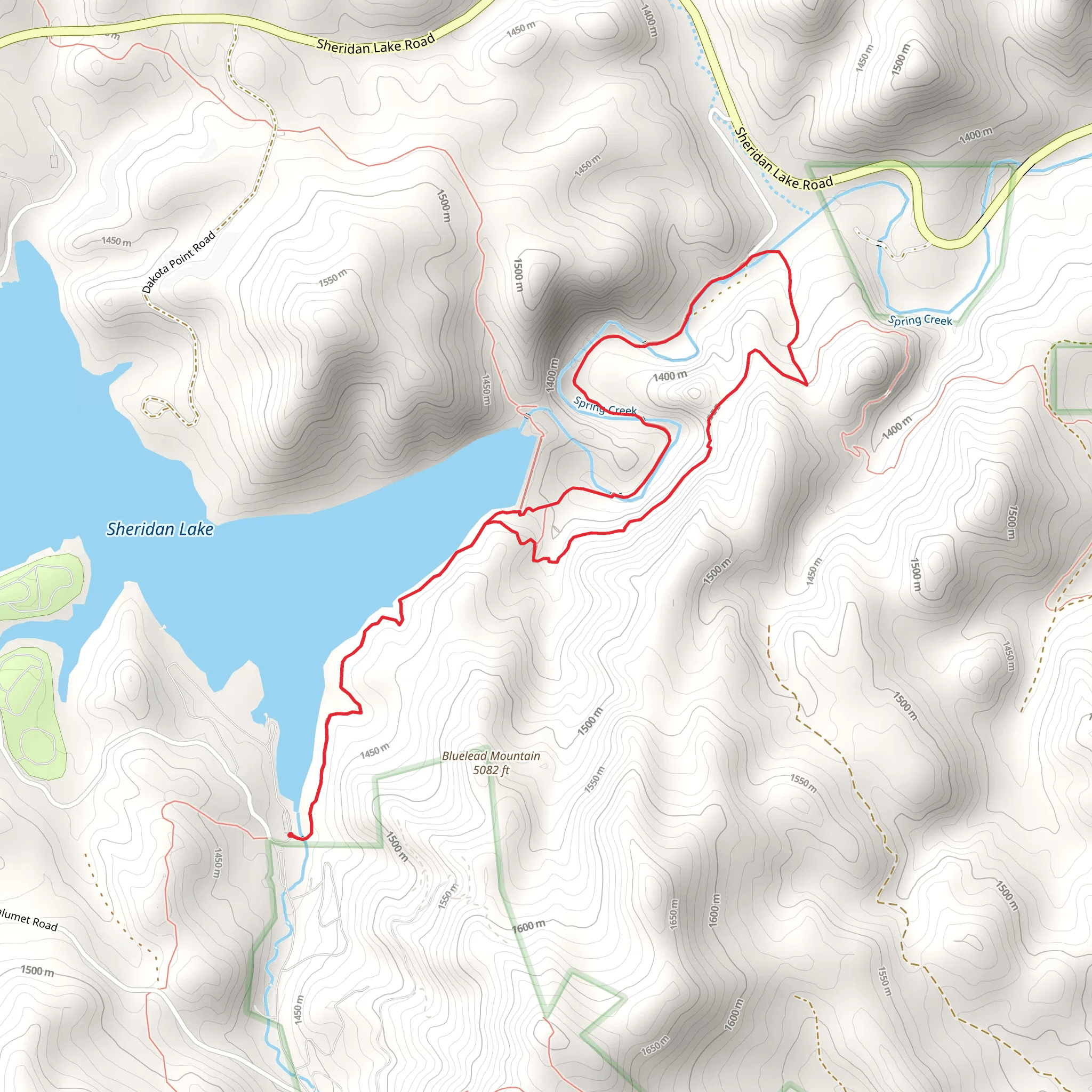 Flume and Centennial Loop Trail mobile static map
