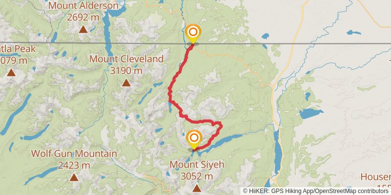 Continental Divide Trail - Montana And Idaho alt 4 Map