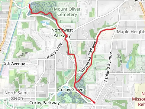 Ashland Cemetery and Northeast Parkway