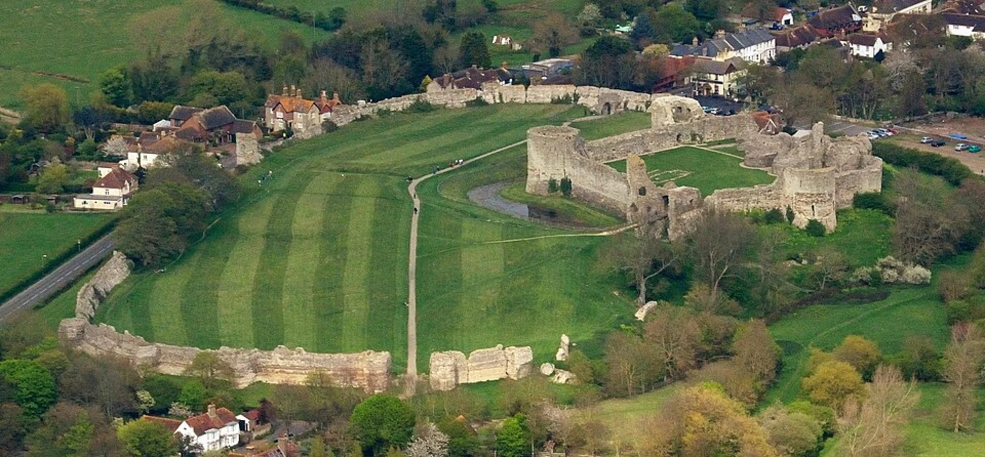 An image depicting the trail Pevensey Castle and Westham Loop Walk and its surrounding area.