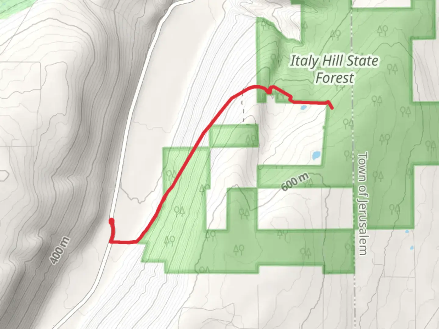 An image depicting the trail Flint Creek and its surrounding area.