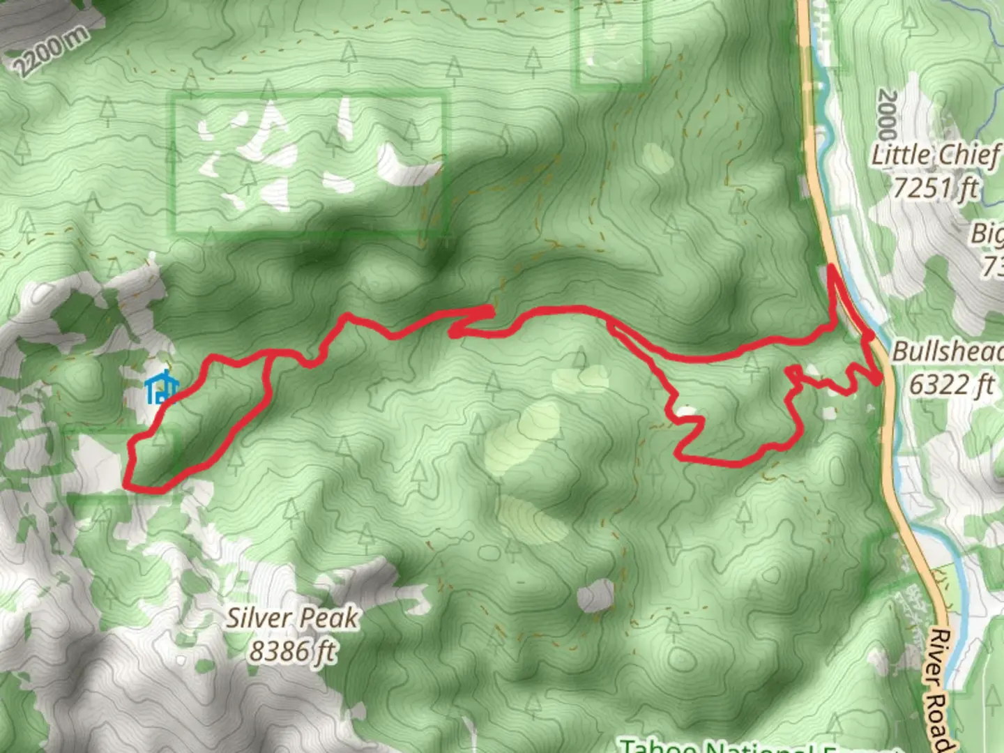 An image depicting the trail Pole Creek Loop and its surrounding area.