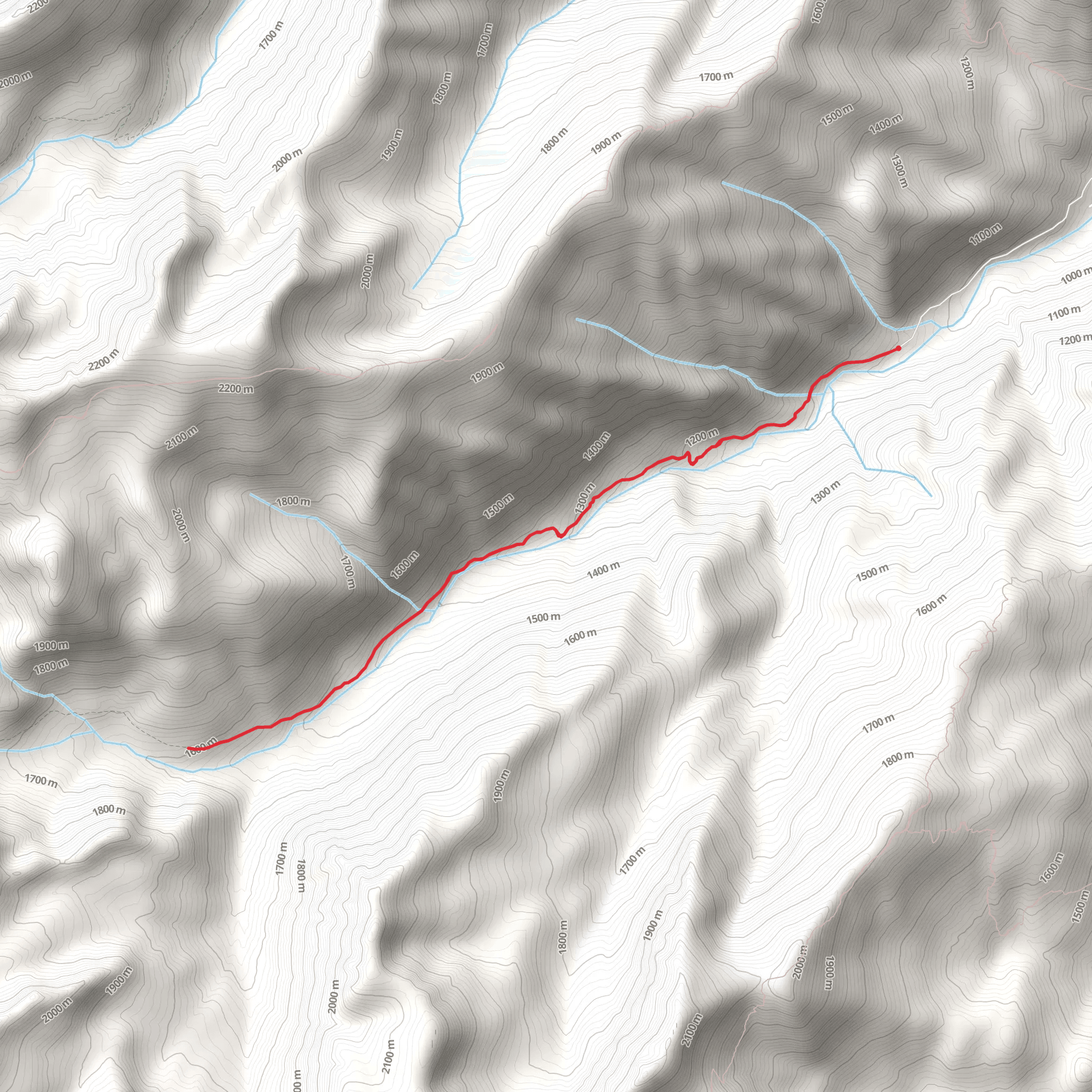 Foggy Dew Falls via Foggy Dew Creek Trail mobile static map