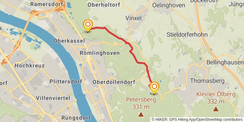 Rheinsteig alt 18 Map