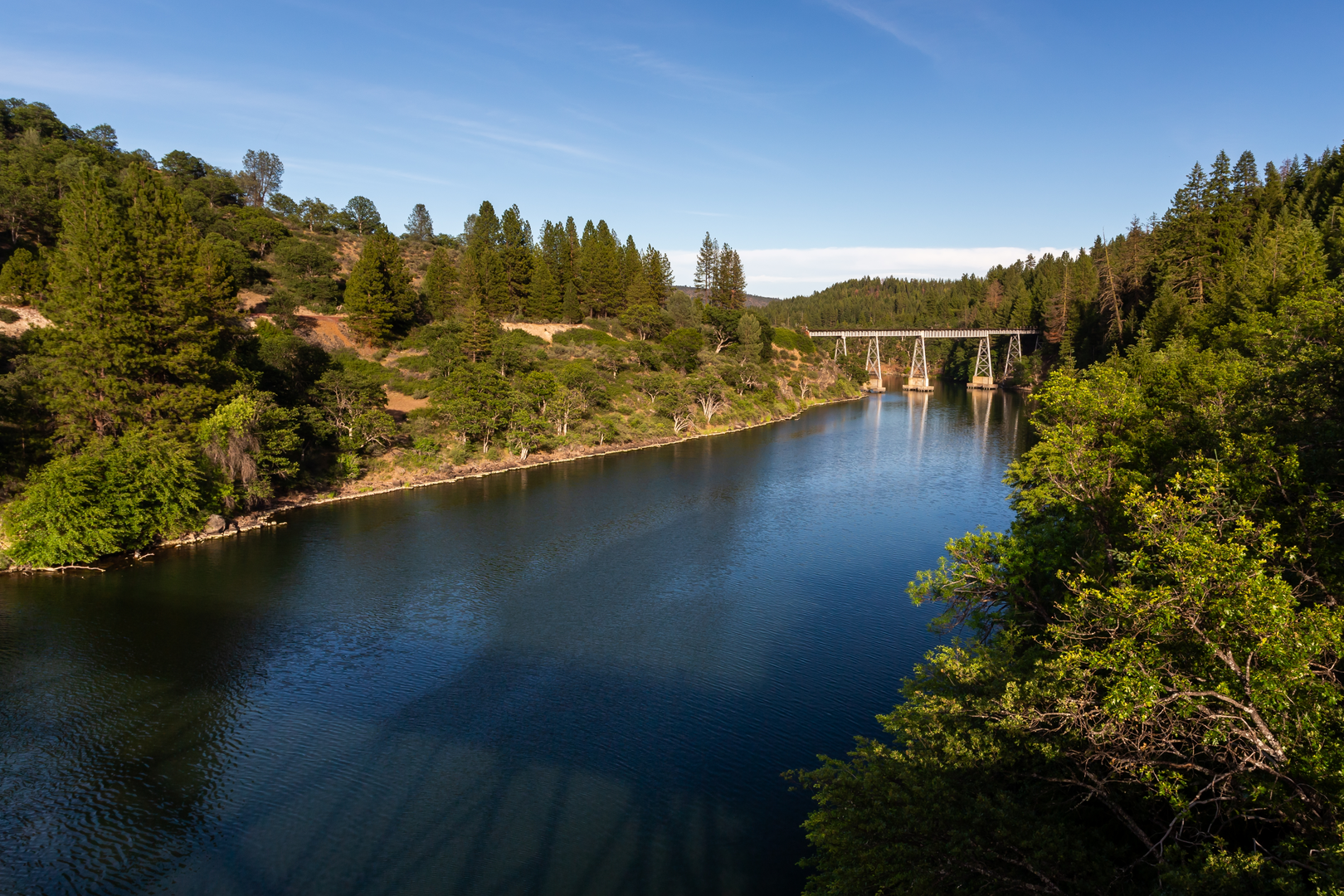 An image depicting the trail Burney Creek and Rim Trail and its surrounding area.
