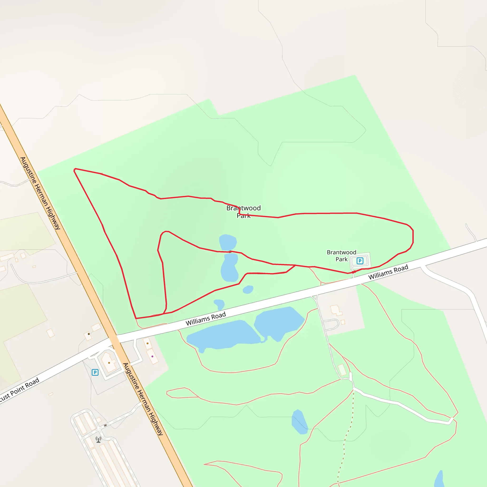 Williams Road Loop mobile static map