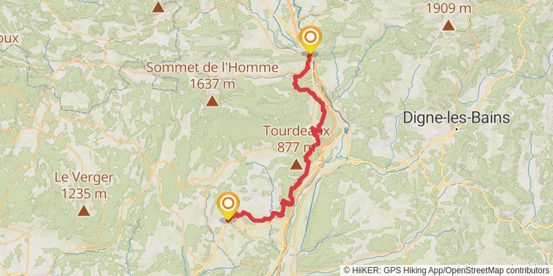 Camino Claviere-Candanchu via Arles stage 3 Map