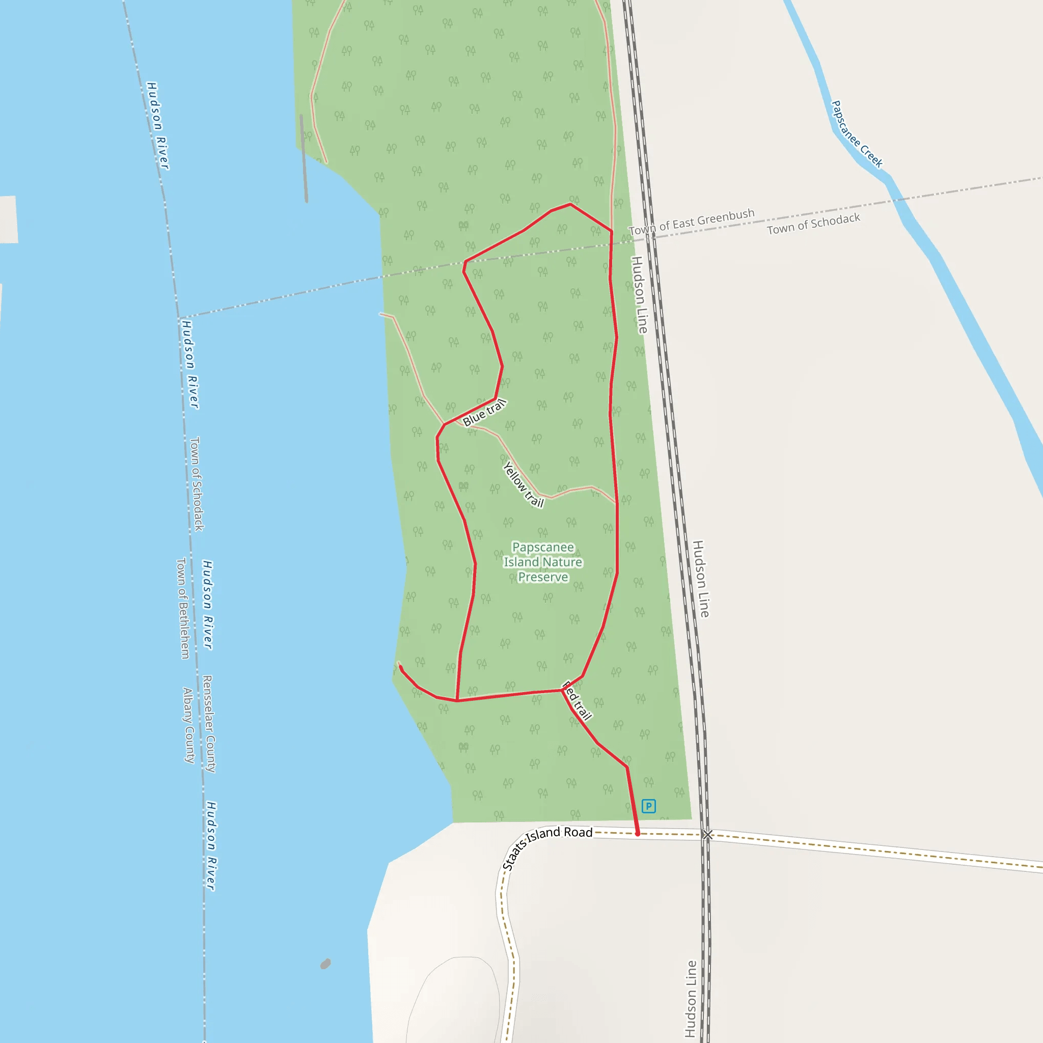 Staats Point Loop mobile static map