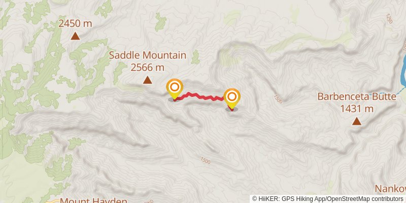 Nankoweap Trail stage 2 Map