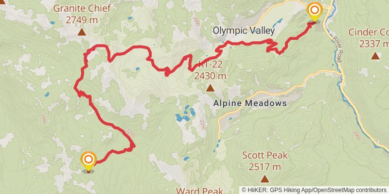 American Discovery Trail - California stage 4 Map