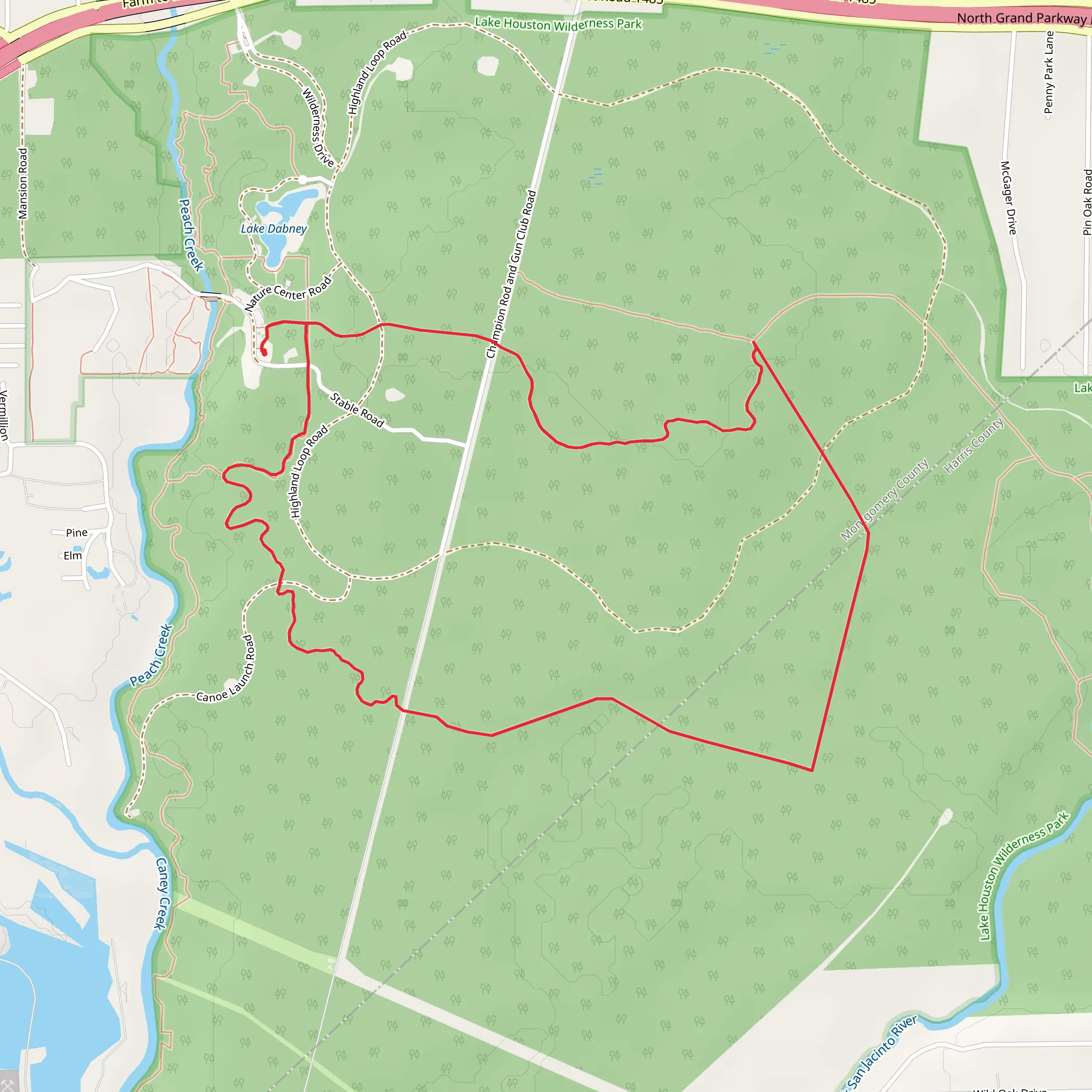 Loggers Loop Trail mobile static map