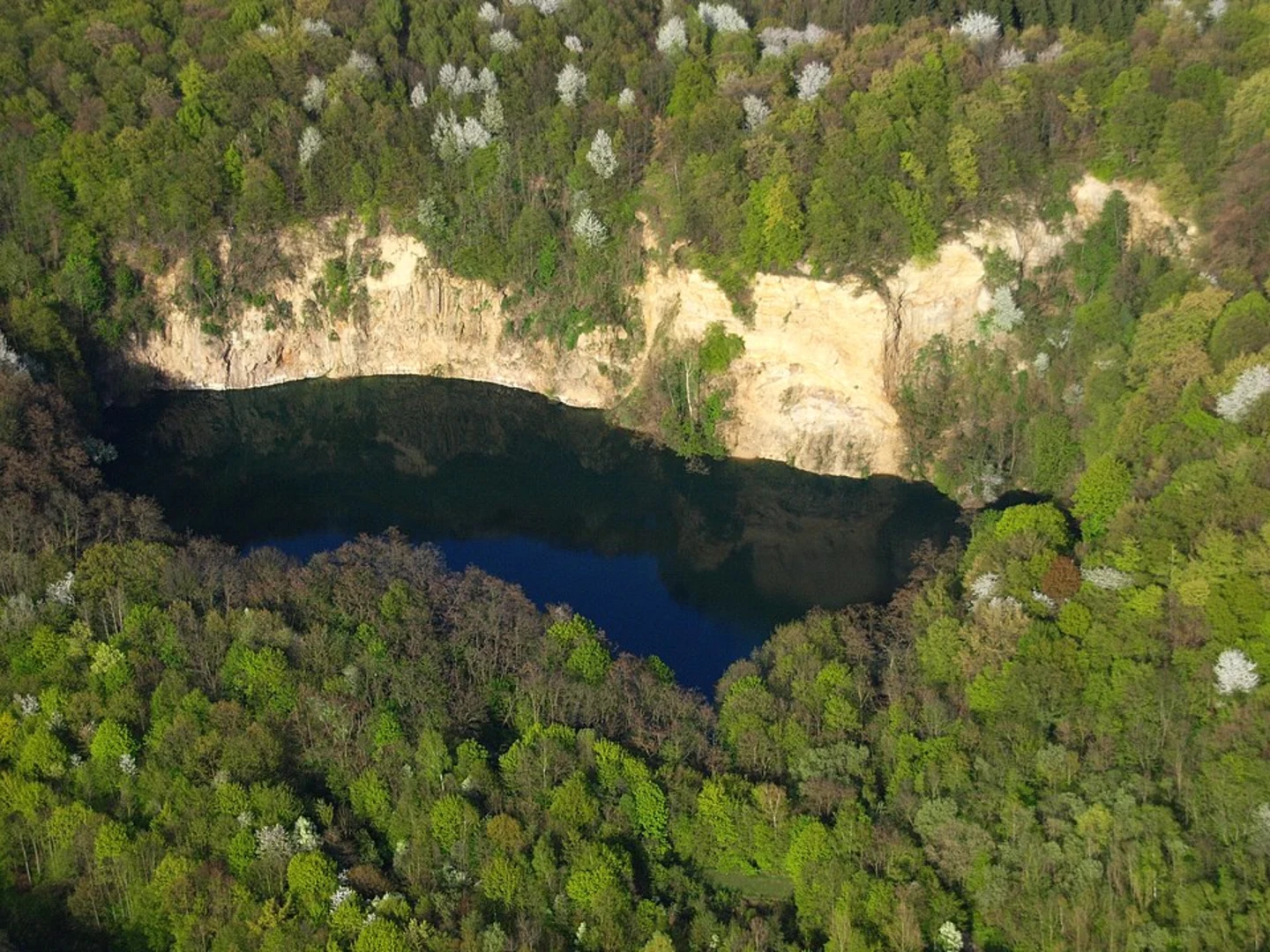 An image depicting the trail Dornheckensee Blauer See, Paffelsberg and Rockesberg Loop and its surrounding area.