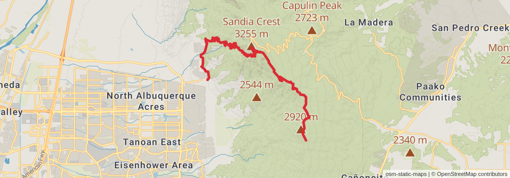 Grand Enchantment Trail stage 67 Map