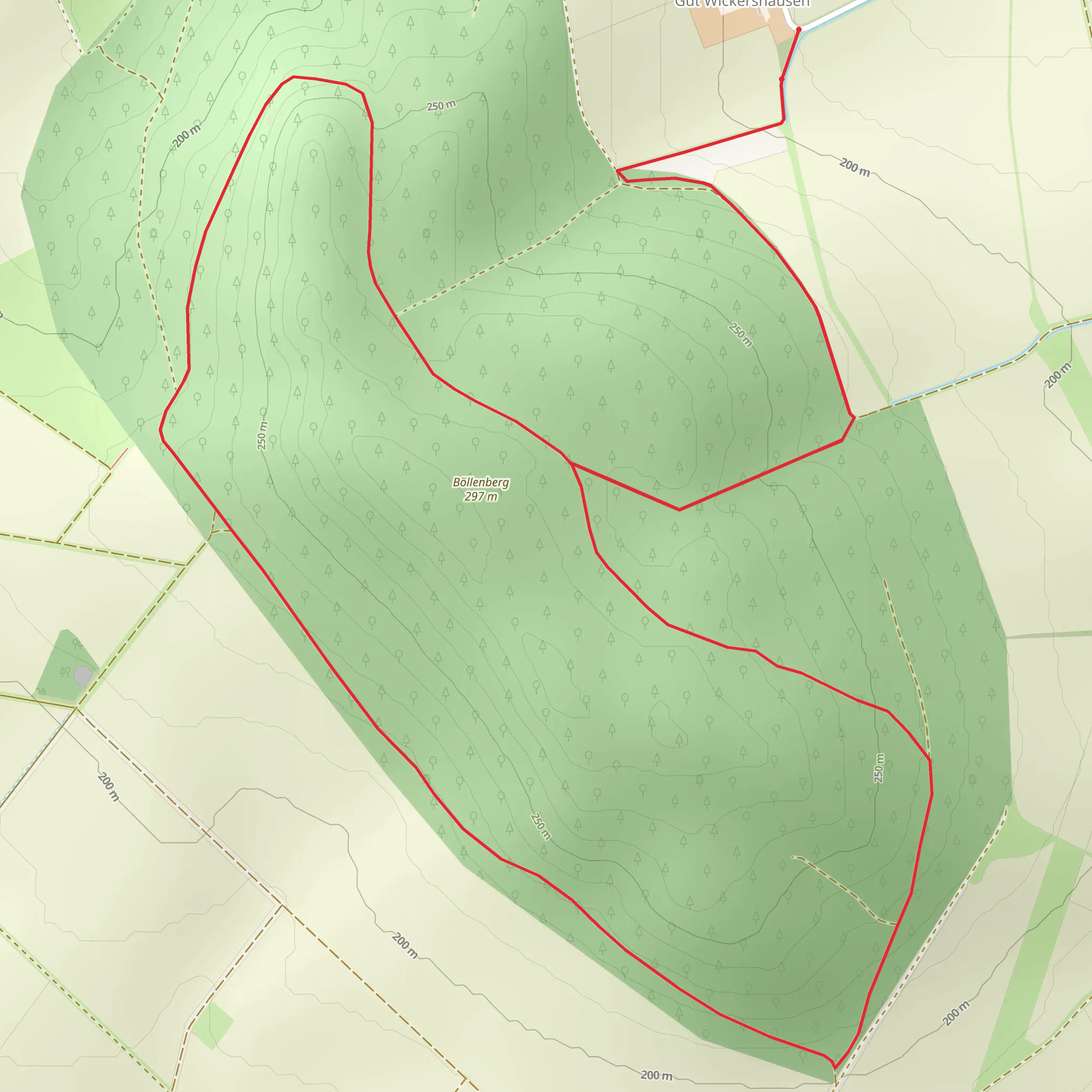 Böllenberg Loop mobile static map