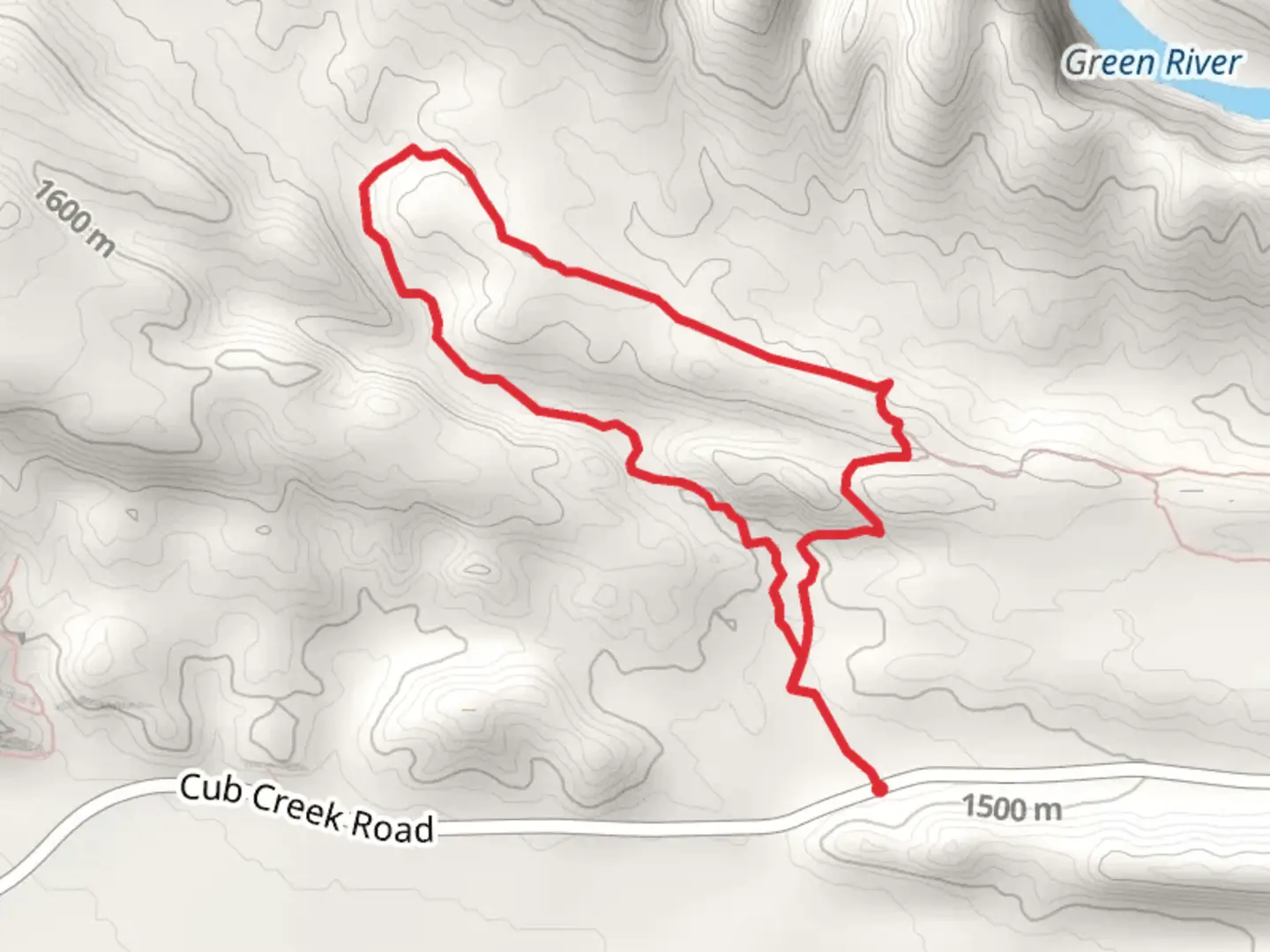 An image depicting the trail Sound of Silence Loop and its surrounding area.