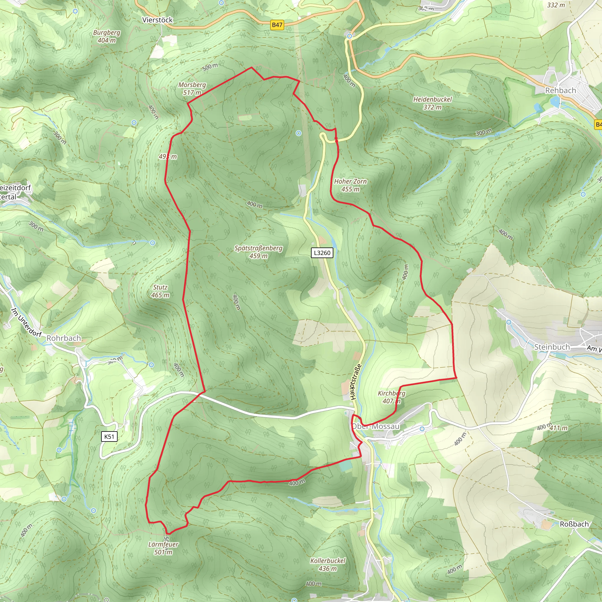 Mossautaler Drachenweg - Saphira mobile static map