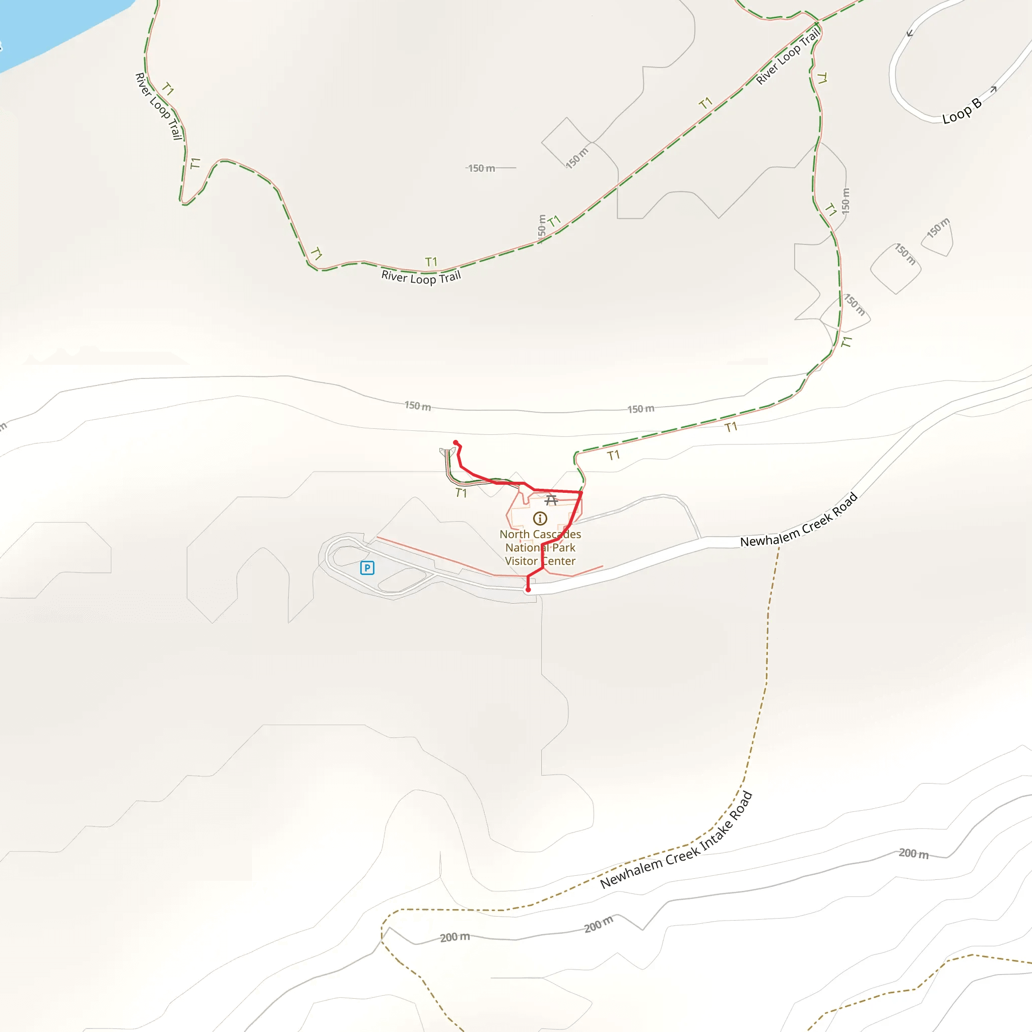 Newhalem Creek Road mobile static map