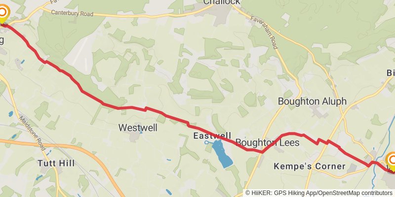 Middleton in Teesdale to Dover Walk stage 45 Map