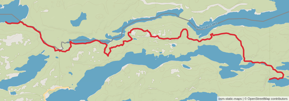 American Perimeter Trail - North Country Primary stage 168 Map