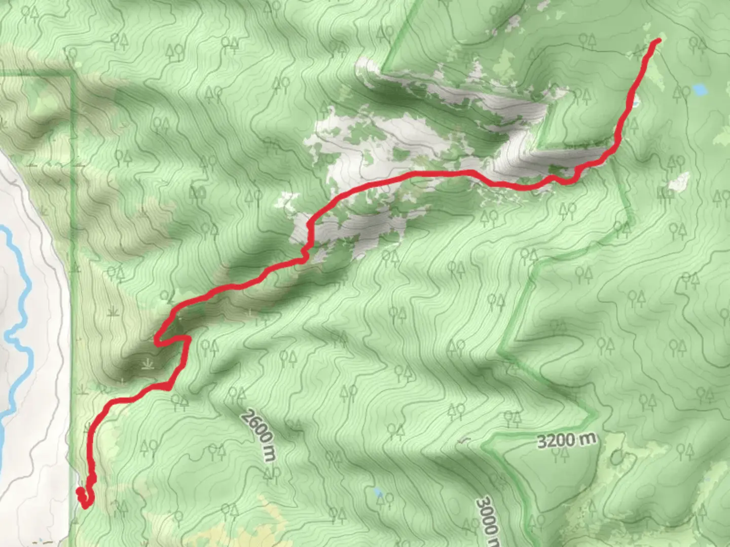 An image depicting the trail Hill Creek Trail and its surrounding area.