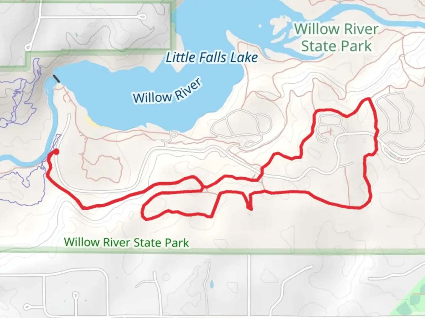 An image depicting the trail Oak Ridge Trail and White Trail and its surrounding area.
