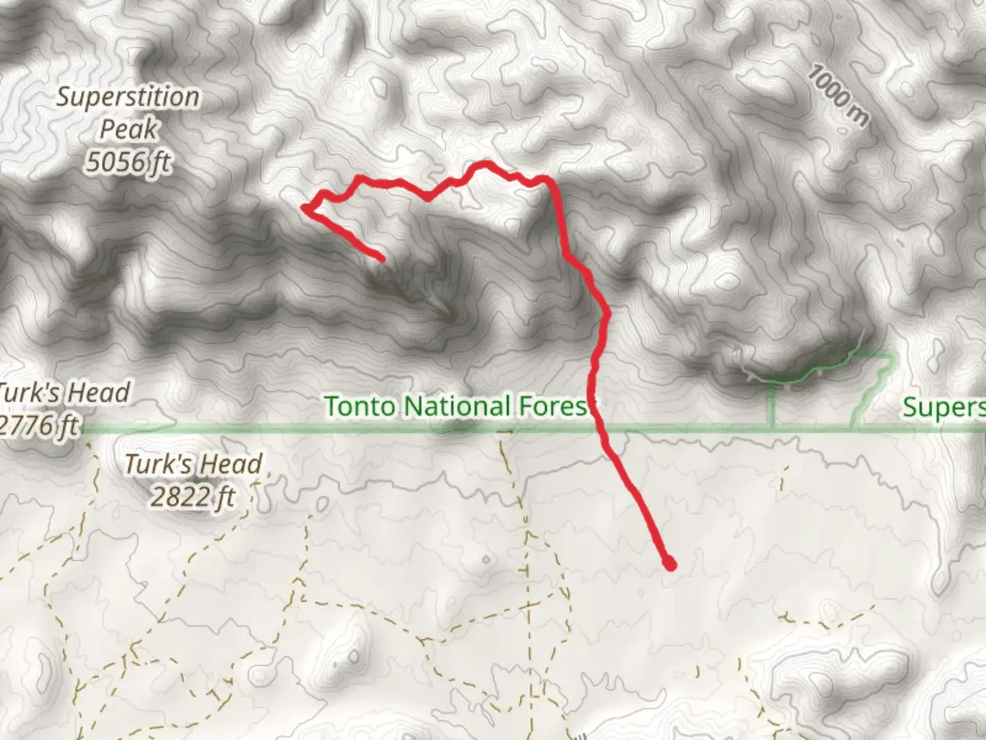An image depicting the trail Carney Springs Trail and its surrounding area.