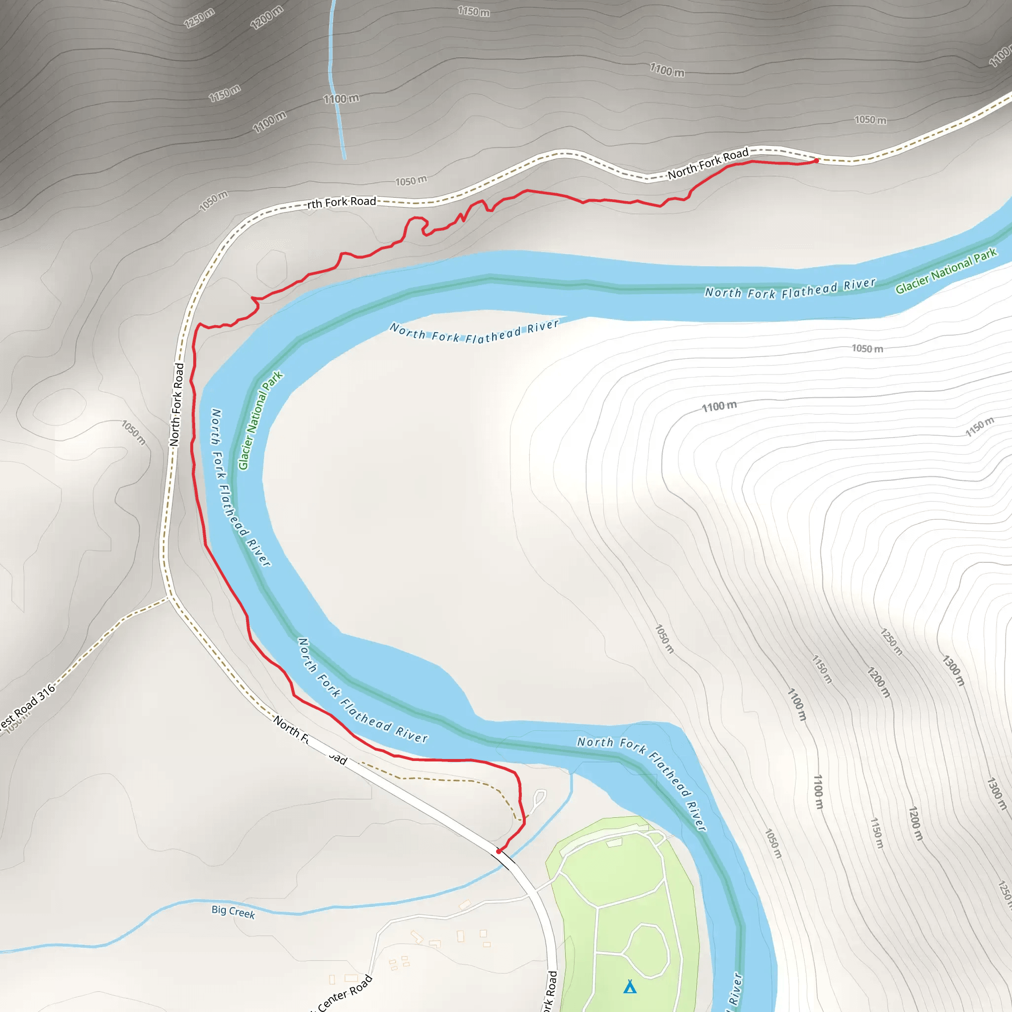 Du Hein Trail mobile static map
